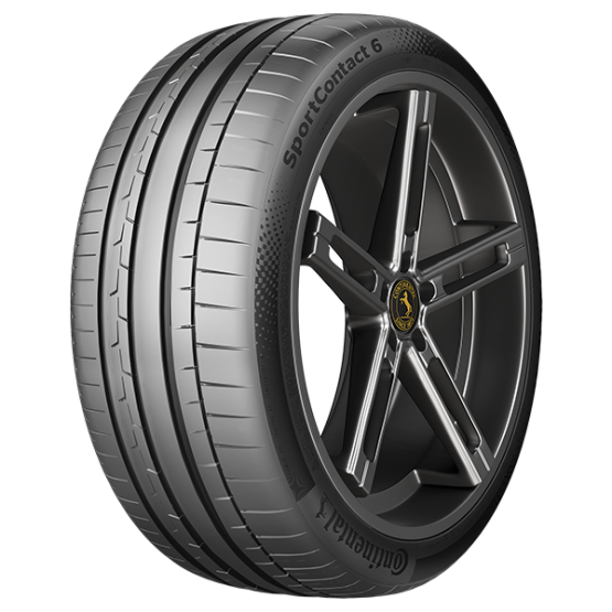 Continental SportContact 6 — vista del modelo; imagen ilustrativa