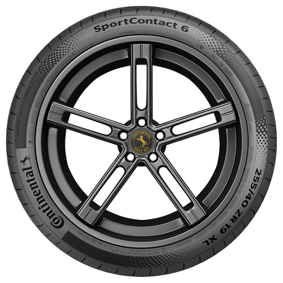 Continental SportContact 6 — detalle del modelo; imagen ilustrativa